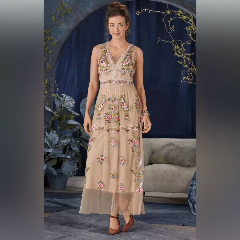 Sundance mesh dress passions of gale maxi dress nwot